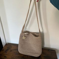 Liz Claiborne Nwt Nude Purse With Butterfly Charm Everyday Cream Woven Shoulder Bag, Cream Woven Shoulder Bag For Everyday, Casual Beige Woven Hobo Bag, Casual Khaki Straw Bag For Everyday Use, Casual Neutral Straw Shoulder Bag, Everyday Beige Woven Shoulder Bag, Casual Neutral Hobo Shoulder Bag, Light Brown Casual Hobo Tote Bag, Casual Light Brown Hobo Tote Bag