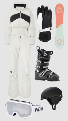 Cute Ski Jackets, Snow Boarding Outfits Woman, Snowboard Fits, Ski Ideas, Ski Trip Packing