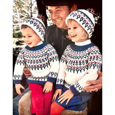 Please note that the original layout may have been adjusted for optimal printing and to fit the page format  Adorable Kids Knit Pullover & Matching Hat - Unisex Style This super cute pullover with a matching hat is perfect for any kid! With its unisex design, it's great for everyone. The charming Norwegian-style design adds a touch of classic elegance to your little one's wardrobe. Sizes/Measurements: A: Fits underarm 56 cm (22 inches), length 58.5 cm (23 inches) B: Fits underarm 61 cm (24 inche Nordic Sweater Pattern, Nordic Knitting, Motif Fair Isle, Fair Isle Pullover, Family Sweater, Norwegian Style, Icelandic Sweaters, Nordic Sweater, Fair Isle Knitting Patterns