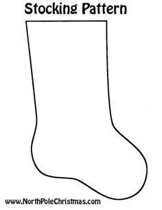 a christmas stocking pattern with the word stockings on it and an image of a santa's boot