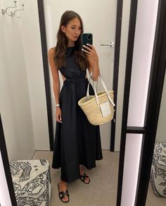 Brunch Outfits Fall, Black Summer Outfits, First Date Outfits, Summer Black Dress, Night Out Outfit, Summer Dress Outfits, Mode Inspo, Date Outfits, Vacation Outfits