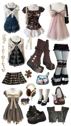 Types Of Outfits Style, Whats My Style, Fall Outfits Coquette, Character Outfit Ideas, Shoujo Outfits, Kibbe Body Types, Himekaji Outfits, Types Of Clothes, Shoujo Girl