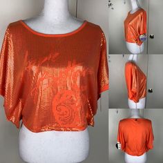 Apple Bottoms Women’s Poncho Style Cropped Glitter Shimmer Top, Slightly Oversized, Size Small In An Orange Color. New With Tags. Measurements Approx... Bust 44 In ....Length. 18 In Summer Glitter Tops, Trendy Shimmer Tops For Summer, Trendy Shimmer Summer Tops, Disco Shimmer Tops For Spring, Spring Disco Shimmer Tops, Spring Glitter Stretch Tops, Spring Glitter Tops, Short Sleeve Shimmer Tops For Summer, Trendy Shimmer Tops For Spring