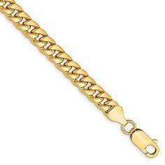 Gold 6mm Semi-Solid Miami Cuban Bracelet - Seattle Gold Grillz Gold Grillz, Cuban Bracelet, Miami Cuban Link Chain, Miami Cuban Link, Cuban Link Chain Necklaces, Miami Cuban, Bow Jewelry, Fine Jewelry Bracelets, Gold Bracelet Chain