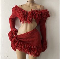 Crochet Beach Wear, Crochet Clothing And Accessories, Crochet Fashion Patterns, Knitwear Fashion, Fashion Design Sketches, Hippie Outfits, Knitwear Design, Earmuffs, Knit Outfit