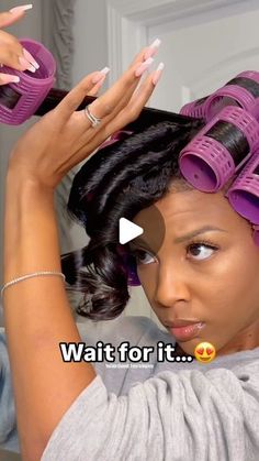 Tress To Impress on Instagram: "I dropped a new roller set video yesterday on my YouTube channel: Tress to Impress. Go check out the full video for the answers to your questions about protecting this style against humidity. #tresstoimpress   #rollerset #rollersets #rollersetcurls #rollersetonnaturalhair #rollersetstyle #wetrollerset #magneticrollers #hairtutorial #hairideas #hairtrends #curlyhairtrends #naturalhair #naturalbeauty #naturalhairjourney #naturalhaircommunity #naturalhairdaily #heatdamage #heatdamagerecovery #longhair #longcurlyhair #longnaturalhair #healthyhair  #healthyhairjourney #healthyhairtips #healthylifestyle #hairgrowth #hairgrowthtips #hairgrowthjourney #longhairgoals" Large Roller Set Natural Hair, Best Flat Iron For Black Women, Blowout Roller Set, Wet Set On Natural Hair, Hair Setting Styles For Long Hair, Wet Set Hairstyles For Black Women, Wet Roller Set Hairstyles, Roller Set 4c Natural Hair, Roller Set On Relaxed Hair