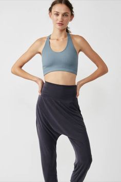 Ultra soft with a luxe feel, these relaxed harem pants have subtly cinched details at the ankle for a femme touch. This product was made with Eco-Conscious Design: It contains at least 50% of a certified eco-conscious fiber or process. $88.00 - Click to shop!! Versatile Tapered Leg Harem Pants For Loungewear, Versatile Harem Pants With Elastic Waistband For Yoga, Sporty Stretch Harem Pants For Yoga, Athleisure Harem Pants For Yoga With Loosely Fitted Hips, Sporty Harem Yoga Pants With Elastic Waistband, Sporty Yoga Harem Pants With Elastic Waistband, Ankle-length Solid Harem Pants For Yoga, Solid Ankle-length Harem Pants For Yoga, Solid Tapered Leg Yoga Activewear