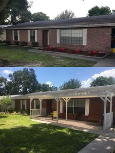 before and after pictures of a home in the suburbs