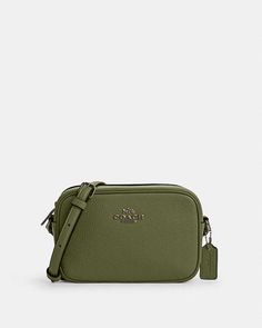 COACH® Outlet | Mini Jamie Camera Bag Coach Outlet, Signature Canvas, Camera Case, Camera Gear, Outlet, Pebbled Leather, You Bag, Camera Bag, Shoulder Strap