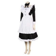 Maid Apron Dress Outfits Halloween Carnival Party Cosplay Costume MaterialThickiy Ronior Fabric 	Package included: Hair ring + apron + dress Long Maid Dress, Maid Apron, Halloween Fiesta, Halloween Carnival Party, Maid Dress, Apron Dress, Halloween Carnival, Hair Rings, Carnival Party