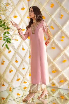 Safa | Pakistani Designer Outfit | Sarosh Salman Tissue Dupatta, Floral Motives, Punjabi Suits Designer Boutique, Designer Outfit, Applique Work, Shirt Pant, Pakistani Fashion Party Wear, A Line Kurta, Desi Clothes