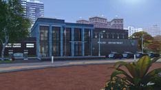 ADM_Police | ADM on Patreon Sims Police Station, Sims 4 Police Station Build, Sims 4 Police Mod, Sims 4 Cc Office Patreon, Sims 4 Police Cc, Sims 4 Police Station, Sims 4 Community Lots