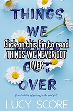 a book cover with daisies on it and the words things we've read