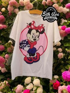 Minnie Mouse Disney Vintage t shirt - Vintage Band Shirts Minnie Mouse T Shirt, Playful Pose, Vintage Band Shirts, Disney Vintage, Anime Tees, Movie Tees, Beautiful Bouquet Of Flowers, Bouquet Of Flowers, Band Shirts