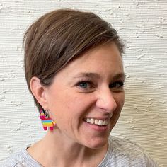 Party in style and comfort with our Exaggerated Piñata Earrings (Dangles)! They'll add spice to your look, while their hypoallergenic plastic hooks make them as pleasant for your ears as a piñata filled with candy! Earring length: 45mm Candy Earring, Earrings For Sensitive Ears, Plastic Hooks, Hypoallergenic Earrings, Sensitive Ears, In Style, Dangle Earrings, Candy