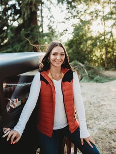 This Red River Vest is the perfect combo of red and navy blue with a yellow liner. Red River, Fall Fashion, Trendy Fashion, New Arrivals, Autumn Fashion, Navy Blue