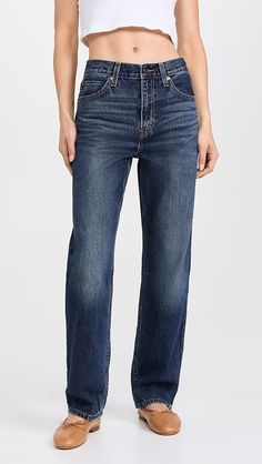 Levi's Baggy Dad Jeans | Shopbop Levi's Straight Leg Jeans With Five Pockets, Levi's Denim Blue Jeans For Workwear, Levi's Denim Blue Workwear Jeans, Relaxed Fit Straight Jeans With Zip Fly, Levi's Straight Jeans With Five Pockets, Dark Wash Straight Leg Jeans With Zip Fly, Classic Dark Wash Jeans With Zip Fly, Everyday Dark Wash Jeans With Zip Fly, Levi's Straight Dark Wash Jeans