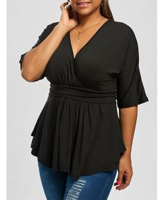 Cowl Neck Plus Size Front Slit Sweater - Brown - 3I89399028 Size L Body Plus Size, Plus Size Tees, Shirred Dress, Clothing Sites, Trendy Plus Size Clothing, Fashion Dresses Casual, Plus Size Womens Clothing, Fashion Seasons, Trendy Plus Size