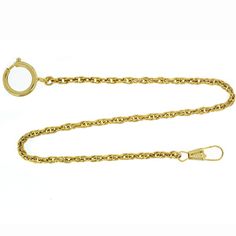 Tech Swiss offers a full line of pocket watch chains in a variety of styles and models. This Gold-tone pocket watch chain features a unique Figaro design, clip design end and 14" in length. Pocket Chain is Gold-Tone Plated Pocket Watch Chain Measures: 14" Length Full Line of Pocket Watch Chains Are Available in a Variety of Styles and Designs Pocket Chain, Clip Design, Link Design, Pocket Watch Chain, Watch Chain, Gold Watch, Pocket Watch, Gold Chains, Jewelry Watches