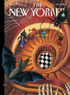 the new york times magazine cover with an image of people and bats