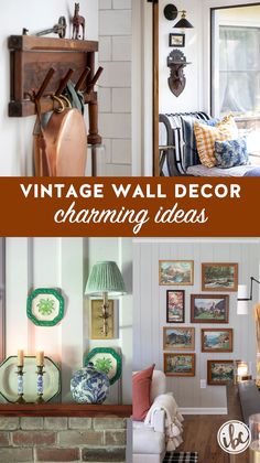 vintage wall decor is an easy way to add color and charm to any room in your home