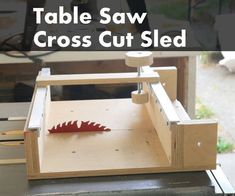 an image of a table saw cross cut sled