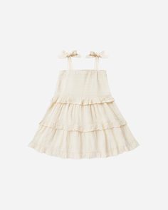 Chic Boutique, Color Ivory, Swing Dress, Ruffle Hem