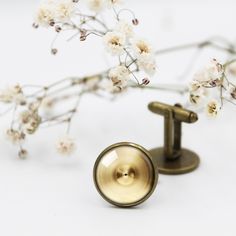 "Perfect gift for any drummer. Cymbals Cufflinks and Tie clip, on antique bronze or silver finish. DETAILS: * Cufflink dimensions: 1.8x2cm(0.7\"x 0.78\") / The main photo design: 16mm (0.62\") * Tie Clip dimensions: 5.4x1.8cm(2.1\"x0.7\") / The main photo design: 16mm (0.62\") * Antique Bronze or Silver Available * Photo design is protected with a glass dome, print quality 600x600dpi * A gift box is included with cufflinks * A gift bag is included with every piece of jewelry * Please note that the color of the actual product may vary slightly due to different lighting conditions. SHIPPING DETAILS: * Processing Time: 1-3 business days * SHIPPING TO EUROPE: 2-4 WEEKS * SHIPPING TO USA: 3-5 WEEKS * EVERYWHERE ELSE: 3-5 WEEKS" Adjustable Screw Back Jewelry Gift, Modern Cufflinks As Gift, Modern Round Cufflinks As Gift, Adjustable Cufflinks As Gift, Round Cufflinks With Screw Back For Gift, Gold Screw Back Cufflinks For Gift, Classic Round Adjustable Cufflinks, Adjustable Polished Finish Cufflinks For Gift, Classic Cufflinks