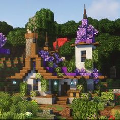 Minecraft Kingdom, Minecraft House Tutorials, Cute Minecraft Houses, Minecraft Plans, Minecraft Tips, Minecraft Construction