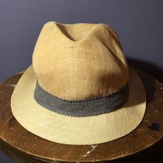 unbranded | Accessories | Lightweight Aged Paper Woven Trilby Hat Short Brim Cap | Poshmark Casual Flat Cap Straw Hat For Summer, Natural Short Brim Hat, One Size, Vintage Flat Cap Hats For Summer, Vintage Beige Fedora For Beach, Classic Beige Fedora, One Size Fits Most, Vintage Beige Fedora For The Beach, Casual Cream Fedora With Short Brim, Casual Cream Fedora With Curved Brim, Casual Fitted Cream Fedora