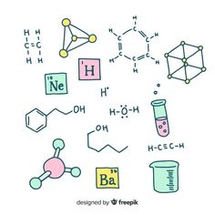 various types of chemical symbols and their names