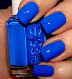 Blue coral. love the color Essie Nail Polish Colors, Essie Nail Colors, Nagellack Trends, Coral Nails, Blue Nail Polish, Bright Nails, Blue Nail, Nails Polish, Essie Nail Polish