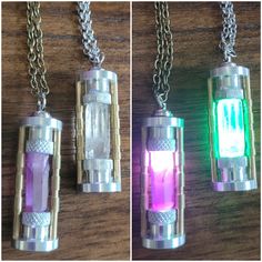 Purple Kyber Crystal Chamber necklace pendant Handmade Leather Necklaces, Techwear Cyberpunk, Machining Metal, Magical Jewelry, Edgy Wallpaper, San Antonio Texas, Electronics Projects, Lightsaber