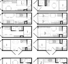 the floor plan for a tiny house