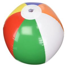 an inflatable beach ball on a white background