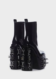 Grunge Clothing, Gothic Shoes, Mode Hippie, Platform Chelsea Boots, Lace Up Leggings