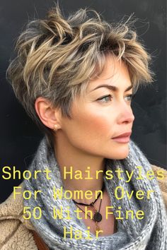 If you have been thinking about changing up your look, Highlighted Pixie with Sweep Back is a fresh and vibrant choice. It’s daring, stylish, and absolutely radiant! Save this for a controlled yet bouncy short hairstyle look for women over 50 with fine hair! Very Short Bob Haircuts For Fine Hair, Short Bob Haircuts With Layers Fine Hair, Highlighted Pixie, Short Hairstyle Women Black, Short Hairstyle Women Fine Hair, Short Hairstyle Women Black Woman, Men Short Hairstyle, Short Hairstyle Women Round Face, Sharon Stone Hairstyles