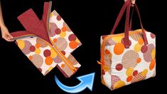 an image of two bags with different designs on them, one is open and the other has