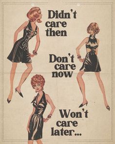 an old advertisement for women's clothing from the 1950's