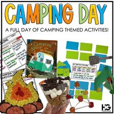 the camping day is full of activities for kids to play with and learn how to use them