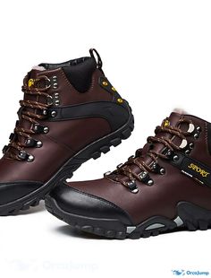 OrcaJump - Mens Comfort Sneakers Sporty Casual Daily Outdoor Hiking Shoes PU Black Brown Fall Spring Brown Fall, Sporty Casual, Casual Sporty, Comfortable Sneakers, Outdoor Hiking, Hiking Shoes, Sneakers Fashion, Black And Brown, Shoes Mens