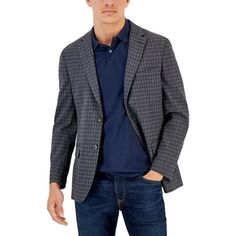 Tommy Hilfiger Modern-Fit Pattern Check Sport Coat Men'S 40s Charcoal/Brown L/S Tommy Hilfiger Modern-Fit Pattern Check Sport Coat Men's 40s Charcoal/Brown L/S Retail $295.00 Elevate Your Wardrobe With This Stylish Sport Coat From Tommy Hilfiger. The Check Pattern And Charcoal/Brown Color Make It Perfect For Casual, Formal, Workwear, Or Business Occasions. Made From Blended Fabric With A Polyester Lining, The Coat Features A Button Closure, Pockets, And Accents For A Classic Look. The Outer Tommy Hilfiger Notch Lapel Outerwear For Business Casual, Tommy Hilfiger Notch Lapel Blazer For Business Casual, Tommy Hilfiger Notch Lapel Business Casual Outerwear, Tommy Hilfiger Tailored Blazer For Business Casual, Classic Tommy Hilfiger Blazer For Workwear, Tommy Hilfiger Long Sleeve Blazer For Business Casual, Classic Tommy Hilfiger Outerwear For Business, Business Outerwear With Notch Lapel By Tommy Hilfiger, Fitted Military Style Sport Coat For Winter