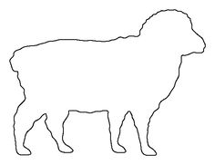 a black and white silhouette of a sheep on a white background with the words, ` person'written below it