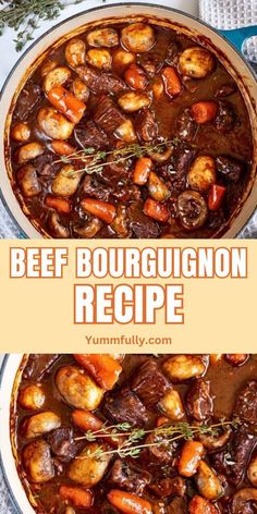 This is what authentic French beef bourguignon should taste like! If you are a fan of beef stews, you will love this one. It is the ultimate beef stew recipe with a rich red wine-infused sauce. This truly is restaurant-style food! Best Beef Bourguignon Recipe, French Beef Bourguignon, Beef Stew Wine, Ultimate Beef Stew, French Beef Stew, Beef Stews, Beef Bourguignon Recipe, Potted Beef, Beef Stew Recipe