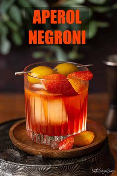 Aperol Negroni is the ideal deviation from the classic for lovers of the Negroni. Made using Italian bitters this Negroni with Aperol sports a vivid orange hue plus plenty of bittersweet flavour. It's less intensely bitter than the classic Negroni but just as easy to prepare and a delight to linger over. Aperol Negroni Cocktail, Negroni Cocktail Aesthetic, Negroni Sbagliato Recipe, Non Alcoholic Negroni, Classic Negroni Cocktail Recipe