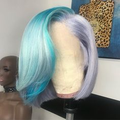 Baby Blue Wig, Colorful Wigs, Lace Fronts, Birthday Hairstyles, Blue Wig, Birthday Hair, Hair Laid, Rose Hair