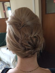 Plat bun. Did this hairstyle for my mum for a wedding Dreadlocks