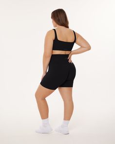 Keep things moving in high-waisted workout shorts designed for kickboxing, spin class, and power walks with your BFF. Made from sculpting, flattering ribbed fabric with a mid-thigh 6" inseam that stays put.✦SCULPTFORM COLLECTION✦ Activewear styles designed to do it all—comfortable, sculpting, and flexible in all the right places for lifting heavy or taking it easy. ✦MOVES WITH YOU✦ Compressive, flattering, moisture-wicking, and designed for looking good in and out of the gym through runs, boxing Spin Class, Dangle Necklaces, Activewear Fashion, Designer Shorts, Kickboxing, Biker Shorts, Ribbed Fabric, Workout Shorts, Best Sellers