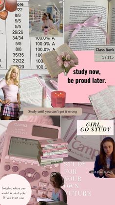 Pink Academia, Manifesting Vision Board, Stationery Obsession, Exam Motivation, Study Board, High School Life, Study Quotes, Vision Board Inspiration