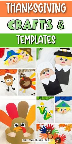 thanksgiving crafts and templates for kids to make